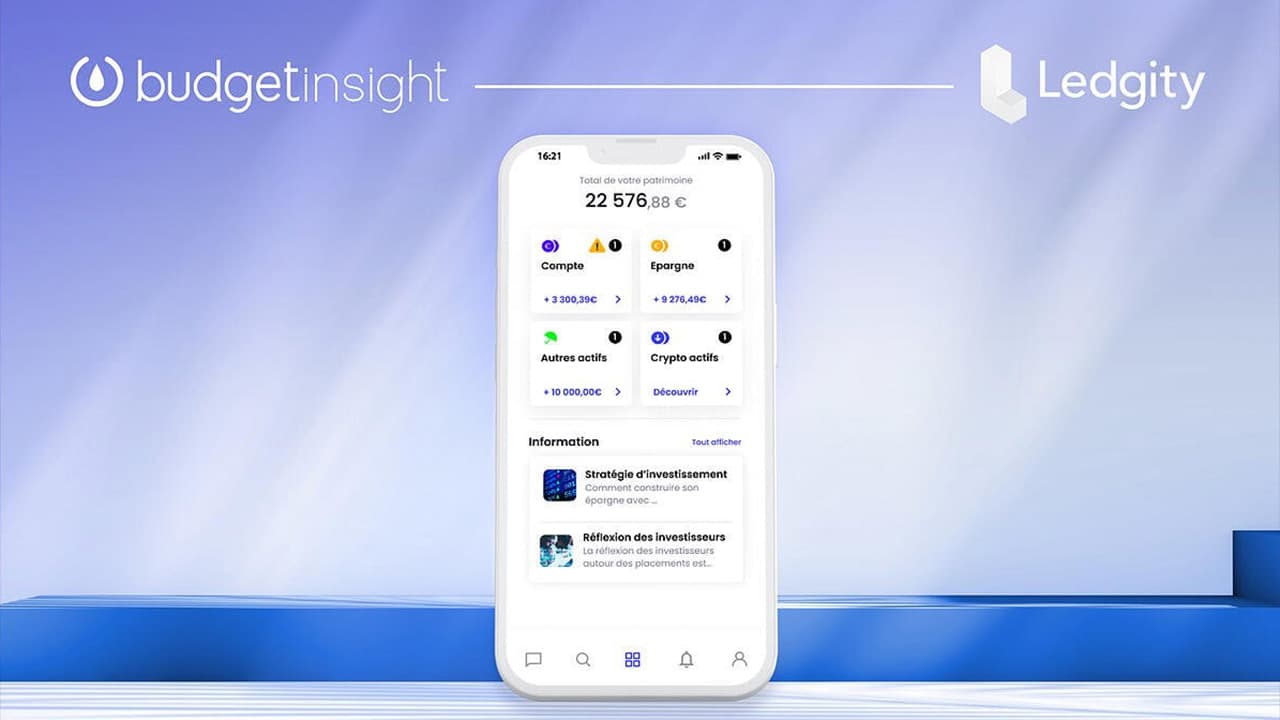 Ledgity avec Budget Insight pour intégrer les cryptos dans la gestion patrimoniale