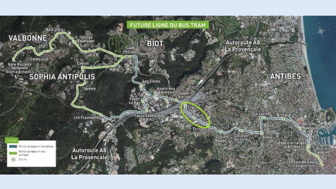 Un prix “mobilité-durable” pour le bus-tram Antibes - Sophia Antipolis