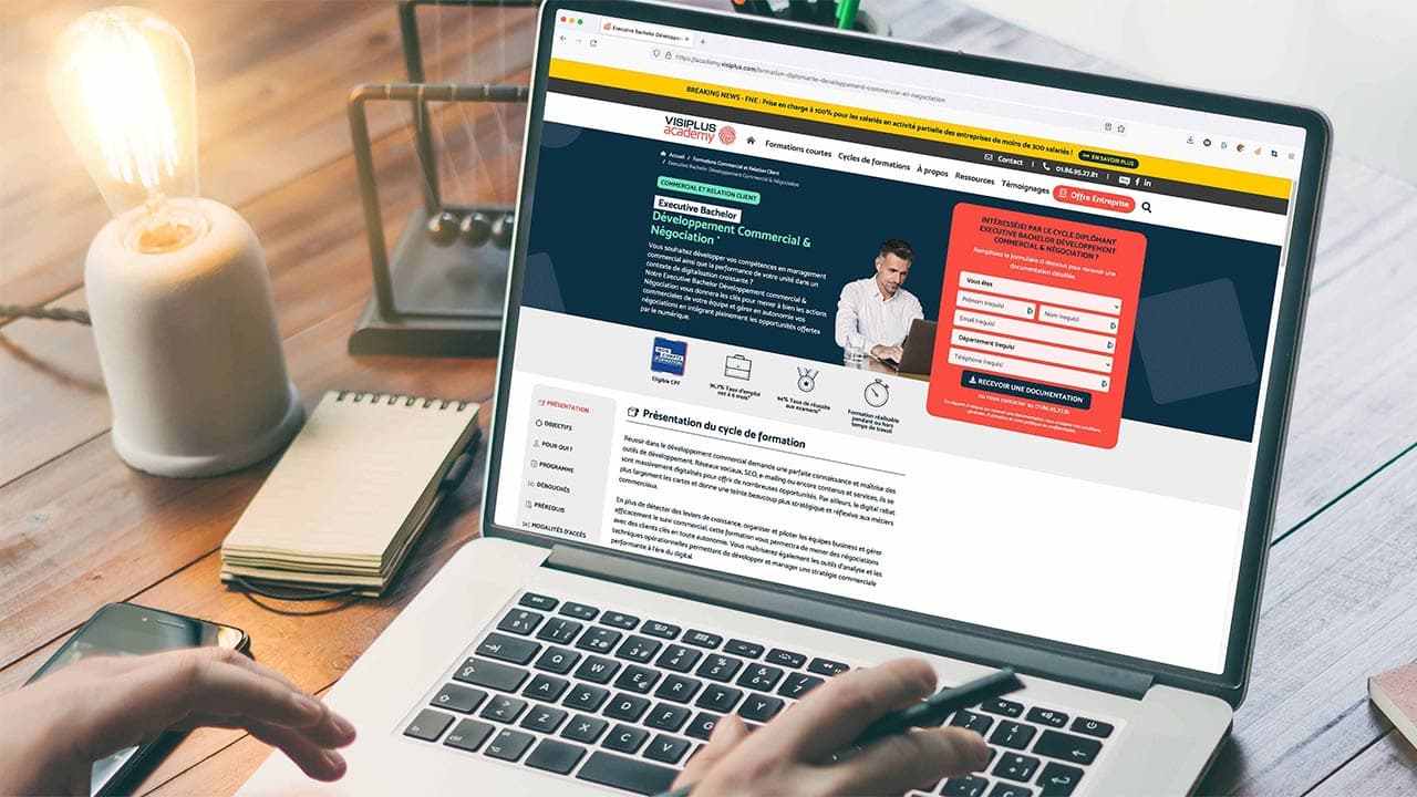 Sophia : leader de la formation continue, Visiplus s’investit dans l’IA.
