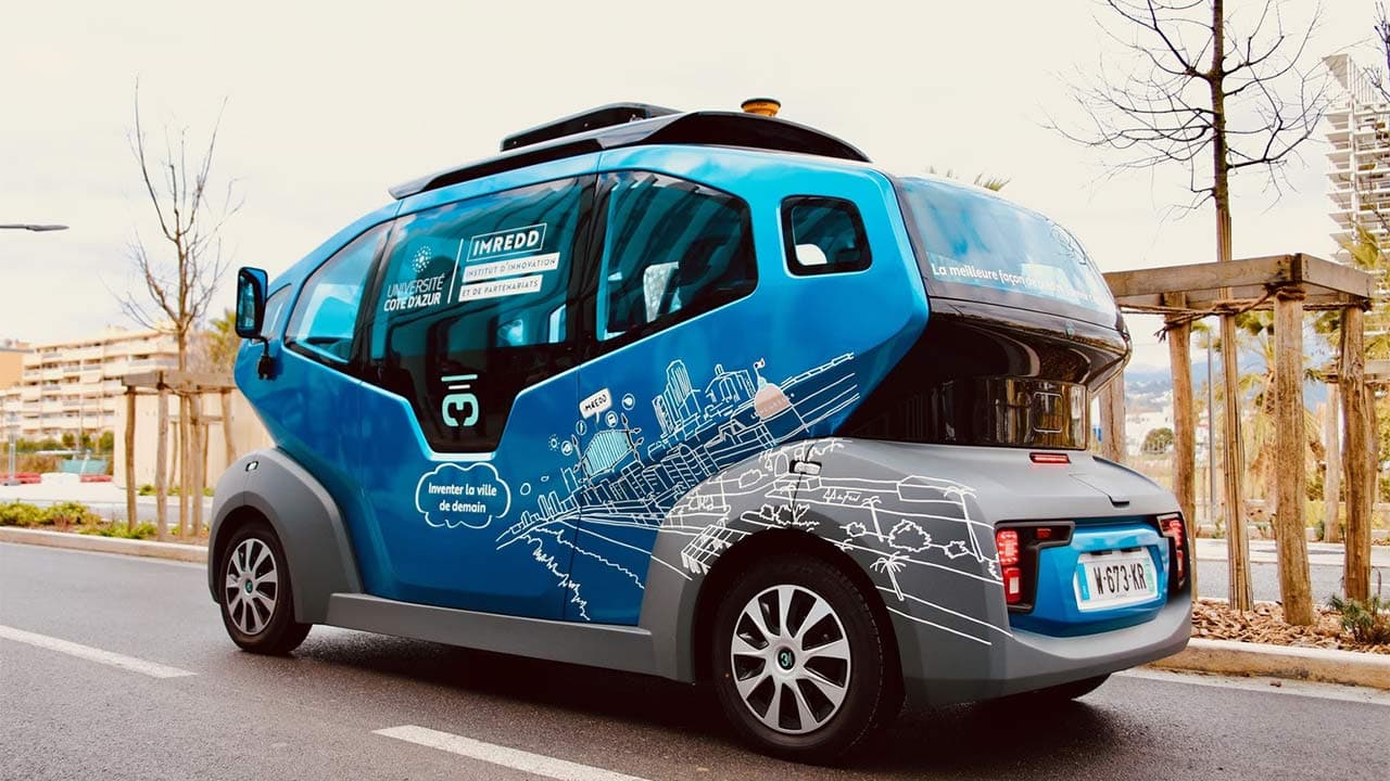 La station de Valberg expérimente une navette autonome