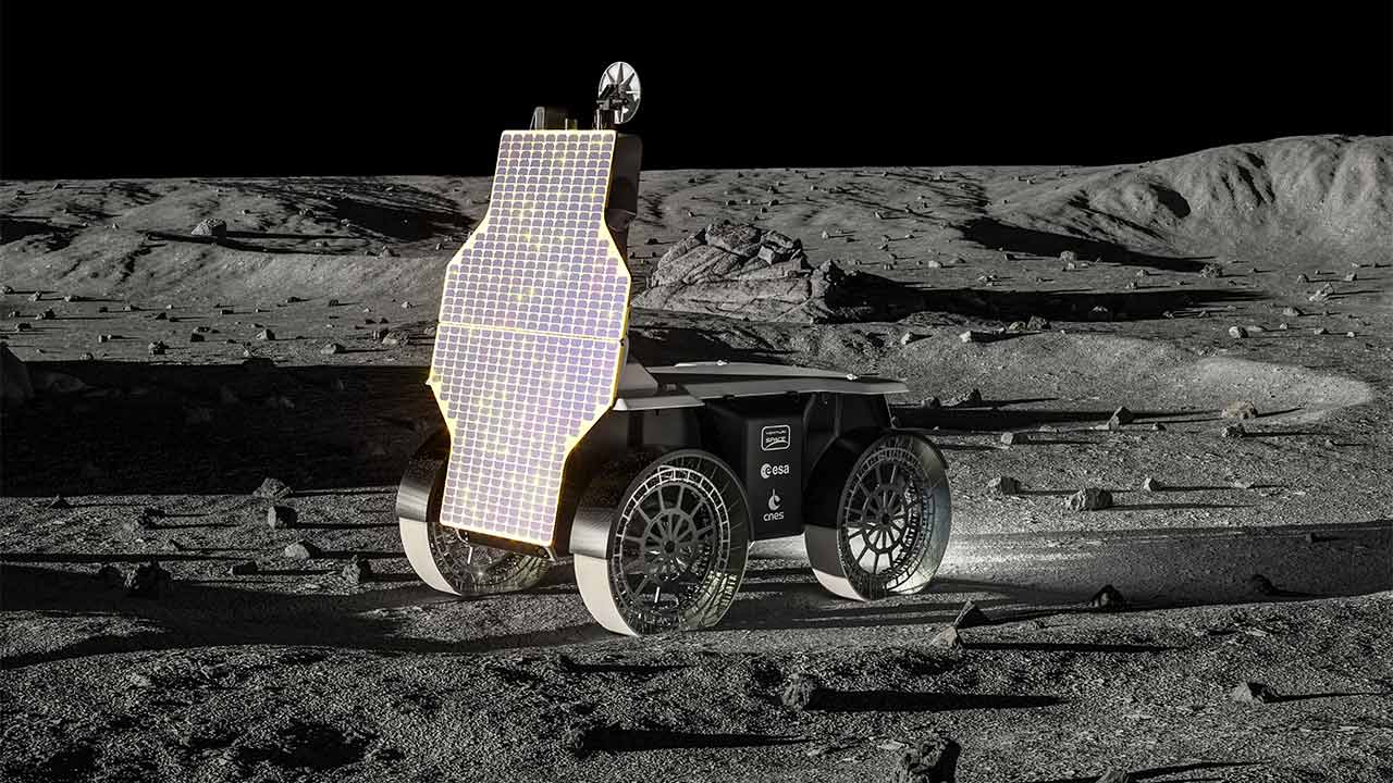 Venturi présente au Bourget Mona Luna, le rover lunaire européen