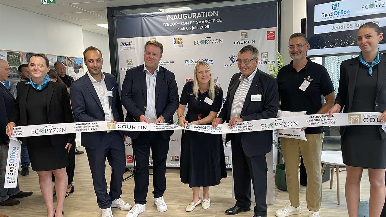 Sophia : SaaSOffice inaugure ses bureaux à Ecoryzon